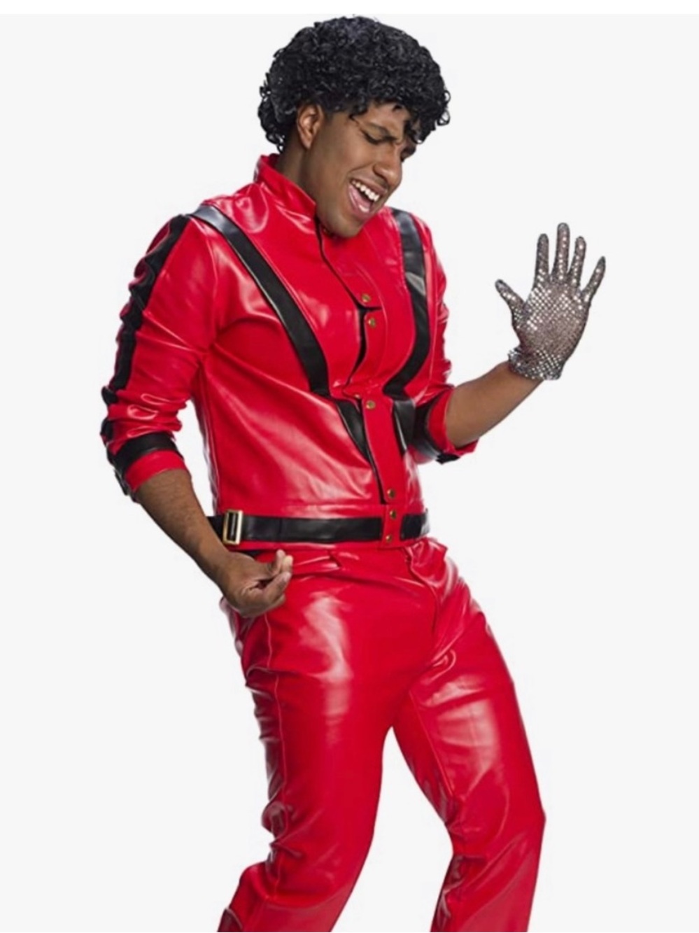 Michael Jackson Charades Thriller Red Black Costume Jacket L